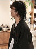 『メンズウルフパーマ』ハイレイヤー/ミディアムパーマ
