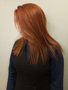 ノル 栄矢場町(nol) オレンジベージュ(朱色/オレンジブラウン/レイヤーカット)