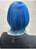 黒髪クラゲヘアーオリーブグレー小顔ココアベージュ