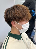 エルマーク 梅田(L-MARK)&nbsp;スパイラルパーマ/ツイストパーマ/メンズ/センターパート/波巻き