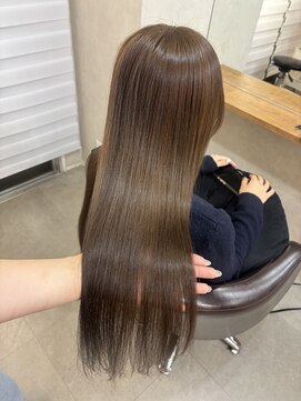 ジュール サウス 新宿南口(Joule South) 縮毛矯正/ストレートパーマ×ブリーチなしダブルカラー