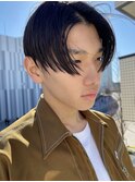 本厚木/刈り上げショートセンターパート韓国風コンマヘア20代