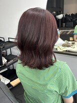 エミタス 柳通り(Emitas.)&nbsp;和歌山市でブリーチなし♪艶感ボルドーカラー