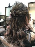 ねじり留めハーフアップ【ヘアセット】