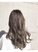アッシュグレー(ブリーチハイライト)韓国風ヨシンモリ◎30代