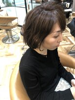 ロンドアベニール 北千住(Lond avenir)&nbsp;くせ毛を活かしたナチュラルボブ☆店長 川上功介
