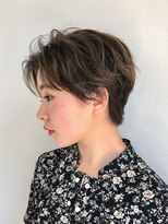 ベル 銀座5丁目店(Belle)&nbsp;長め前髪の骨格補正小顔ショート　【Belle銀座５丁目】