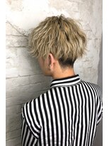 ストレート風刈り上げウェーブ