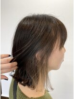 ヘアサロン レゴリス 都城店(REGOLITH) ≪ 外ハネ & ミルクティ―　≫ イヤリングカラー 切りっぱなし☆