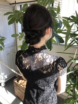 モワ 仙台(Mois)&nbsp;大人かわいい☆結婚式のお呼ばれヘア☆ゆるふわシニヨン