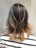 アイティー バイ アルバム 浦和店(IT by ALBUM) ハイライトグラデーション_オリーブカラー_ba242281