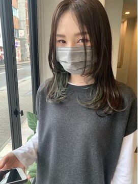 ヘアー アイス ルーチェ(HAIR ICI LUCE) インナーカラー、顔まわりレイヤー/西田