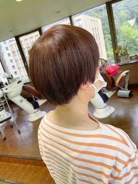 ビアージュ(Viage) :ショート　:レイヤー　:オレンジ　:オレンジブラウン