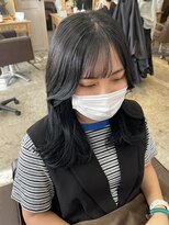 シェノン 西梅田(CHAINON)&nbsp;黒髪/グレーベージュ/レイヤーカット/アッシュ/アッシュブラック