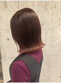 ボブXパープル系カラー
