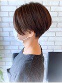 刈り上げハンサムショート×艶感オーガニックカラー
