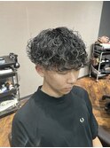 波巻きスパイラル　福岡メンズパーマ