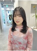 くびれヘア/アプリコットオレンジ/髪質改善/縮毛矯正/表参道