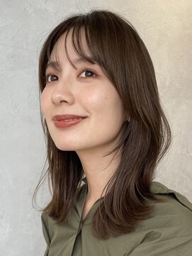 ノイ(noi) 顔周りレイヤーカットくびれヘアミルクティーベージュカラー