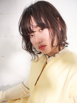 TJ天気予報 7mm 北名古屋店 ゆる巻きセミショート/ウェットヘア