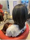 《R+》ハイライトデザイン/ブリーチ/脱白髪染/白髪活かし/50代