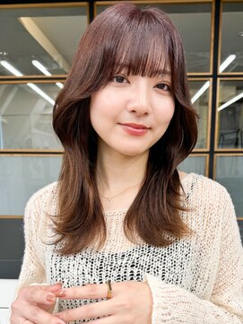 スタートウキョウ 渋谷(STAR TOKYO) 韓国風エギョモリくびれ外ハネミディ大人可愛い小顔前髪20代30代
