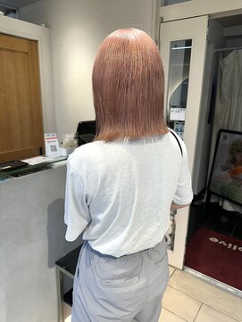 テトラ バイ ネオリーブ 横浜西口店(tetra by neolive) ハイトーン　ピンクベージュ