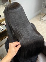 オズ 安積店(OZ) 黒髪ボブルフネビージュ小顔ワンレン