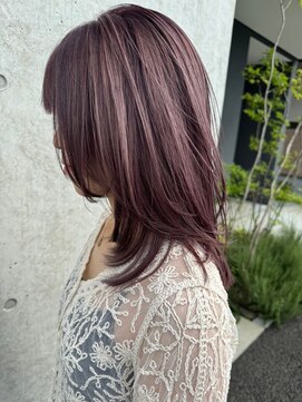 ミュウ(Miiiu) 大人かわいい☆20代30代40代☆小顔ネオウルフ☆ペールパープル