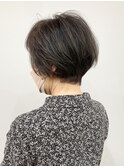 50代60代70代抜け感美シルエット丸みショート【つばき】