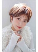 大人女子ショートくびれショートウルフ30代40代50代イメチェン