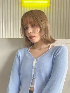 シュシュ 宜野湾店(chou chou) イメチェン/ホワイトブロンド/外ハネボブ/ワイドバング/宜野湾