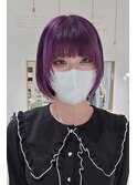 ラベンダーレイヤーボブ