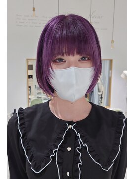 ルクール ヘアー プレジー(Le Coeur HAIR Plaisir) ラベンダーレイヤーボブ