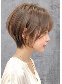 ダメージレスカラー　× ショートボブ