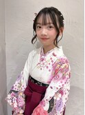 【小学生】卒業式袴の着付けとヘアアレンジ