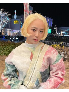 スプリング ウシワカマル(SPRING@ushiwakamaru) ・抜きっぱなしブロンド×ミニボブ