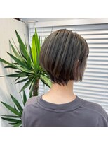 アオ 岡野 横浜(a-o)&nbsp;【赤味オフで透明感◎ 】アッシュグレー×ショートボブで抜け感