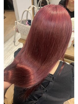 マリアバイアフロート(Maria by AFLOAT) 〈藤間〉チェリーレッド/ブリーチカラー/ツヤ感カラー