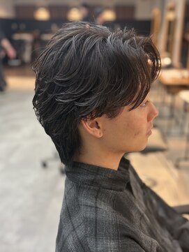 シーフ 千葉(Cyf) 毛流れセンターパート/メンズパーマ/千葉駅/毛流れパーマ/関祐翔