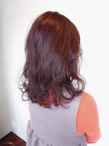 ラトリエコンタン(L´atelier Content)&nbsp;30代40代50代おすすめ　華やかピンクオレンジ×インナーカラー