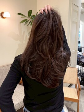 ハーパーズ 渋谷(harpers) ウォームブラウンバタフライレイヤーカット