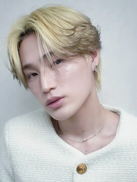 レガシー(REGASEA) センターパート サンウォンヘア メンズブリーチ エンドカラー