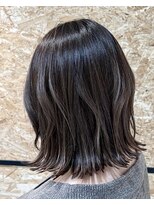 オーク あざみ野(OAK)&nbsp;切りっぱなし外ハネボブ×シークレットハイライト