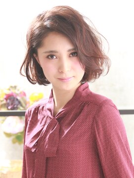 髪質改善と縮毛矯正の専門店 サンティエ(scintiller) 【 scintiller】くせ毛風な柔らかパーマの重めスタイル