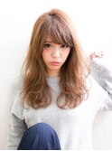 ★Noz中島『イルミナカラー』ミルクティーカラーセミロング