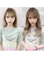 あるじゃんすー 神戸三宮店&nbsp;ミルキィグレージュ#シールエクステ#グレージュカラー#韓国#神戸