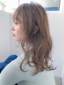 アコロン 吉祥寺(acoron.) 小顔カット×ボブルフ×イルミナカラー×ピンクベージュ×吉祥寺