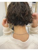 【F.】20代30代中崎町ミニボブ抜け感パーマ