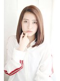ミディアムナチュラルストレート